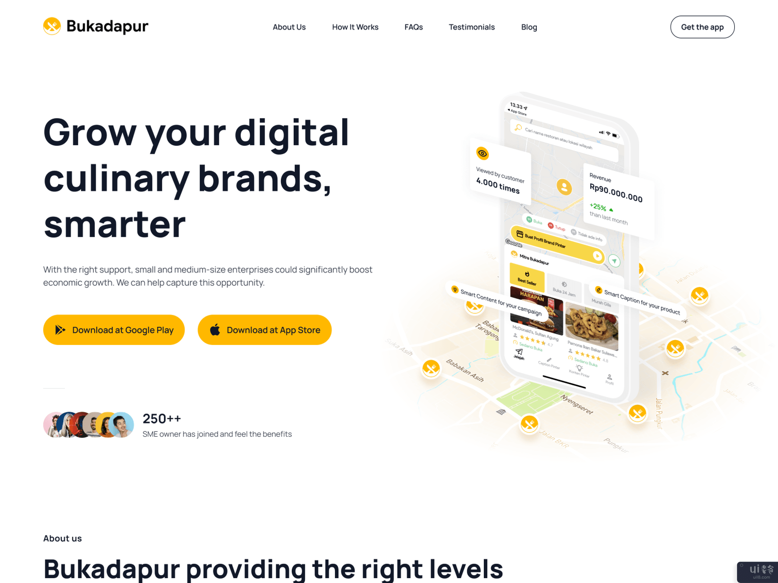 布卡达普尔登陆页 - 标题概念(Bukadapur Landing Page - Header Concept)插图1