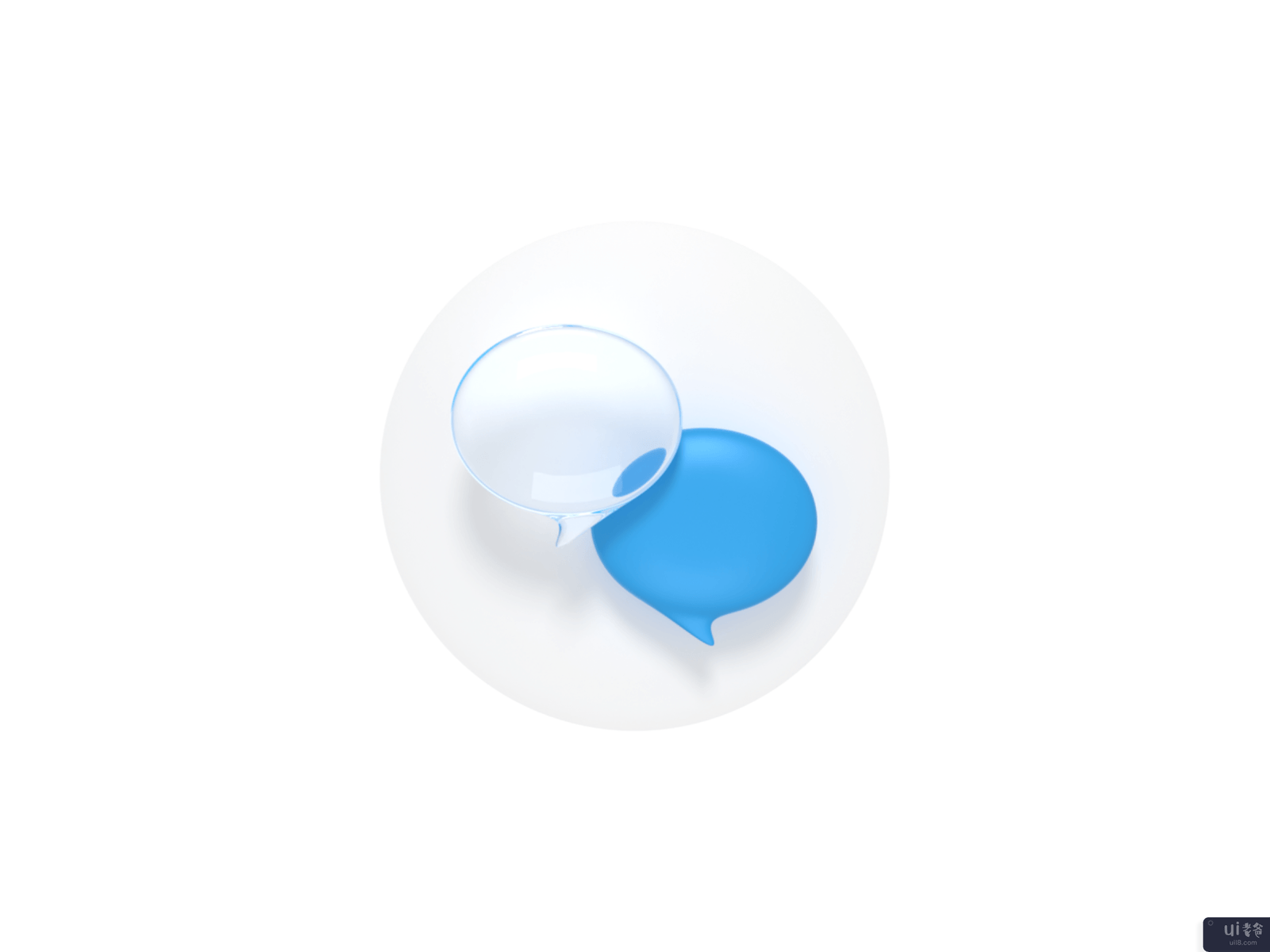 聊天3D图标(Chat 3D icon)插图