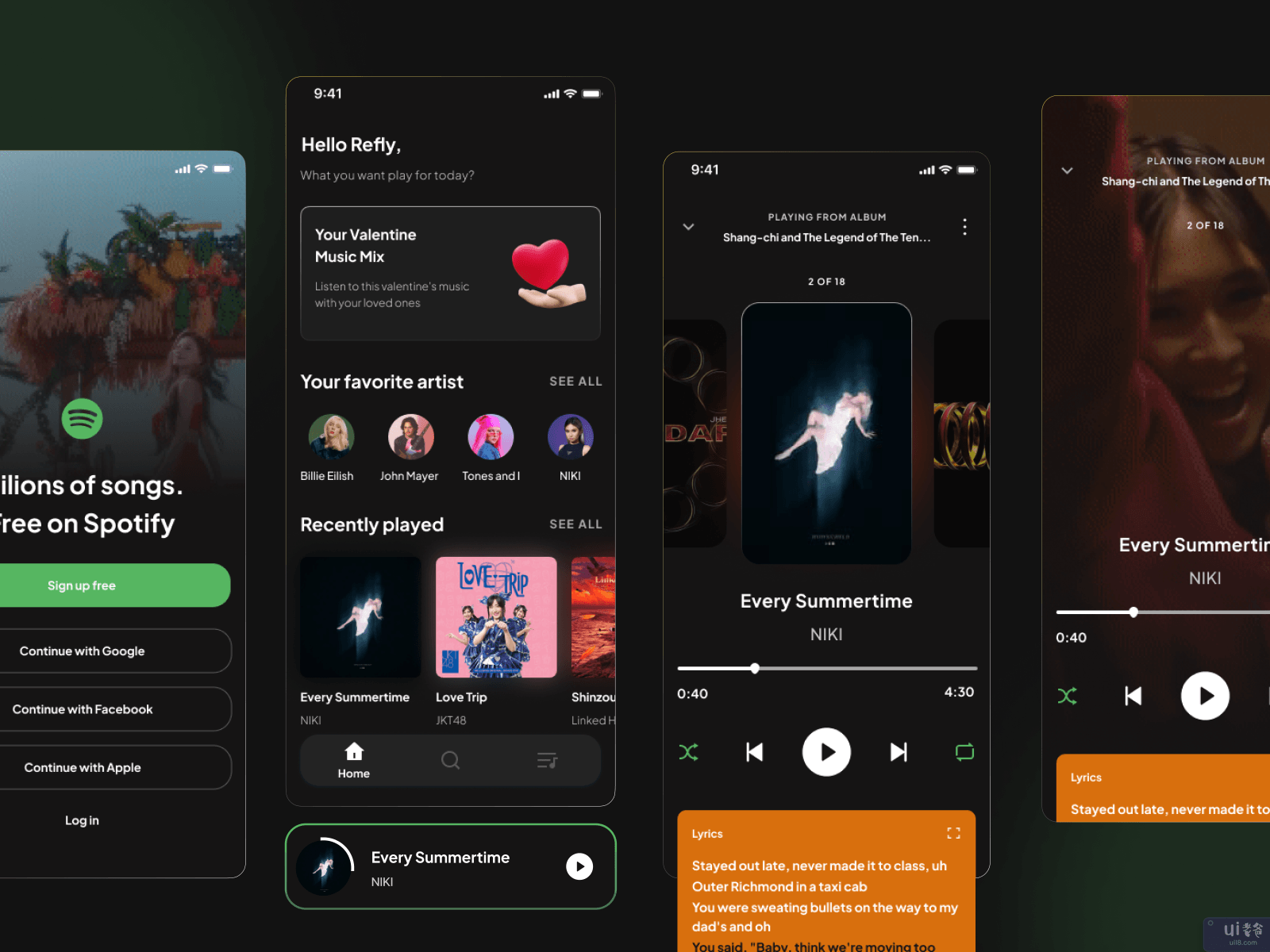 Spotify - 重新设计音乐应用程序(Spotify - Redesign Music Apps)插图