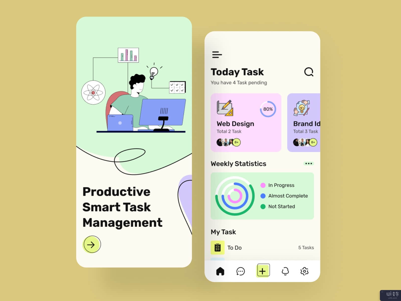 任务管理移动应用程序(Task Management Mobile App)插图