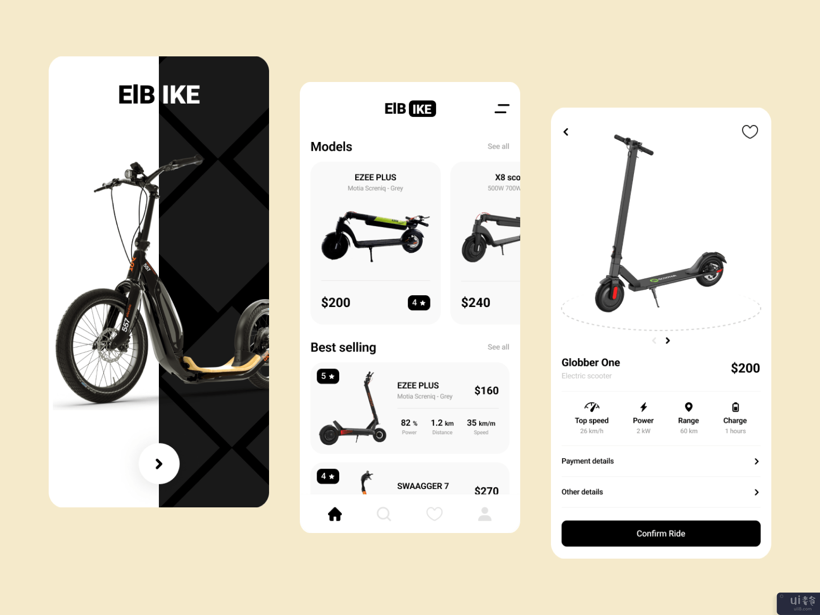 电动滑板车应用程序(Electro scooter app)插图