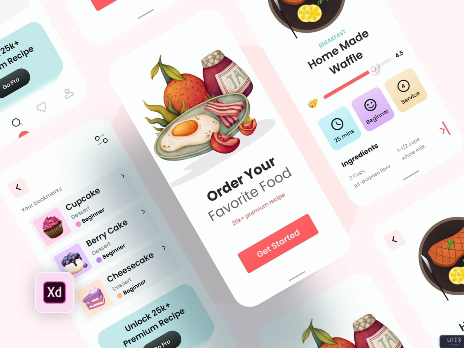 食品移动应用(Food Mobile App)插图