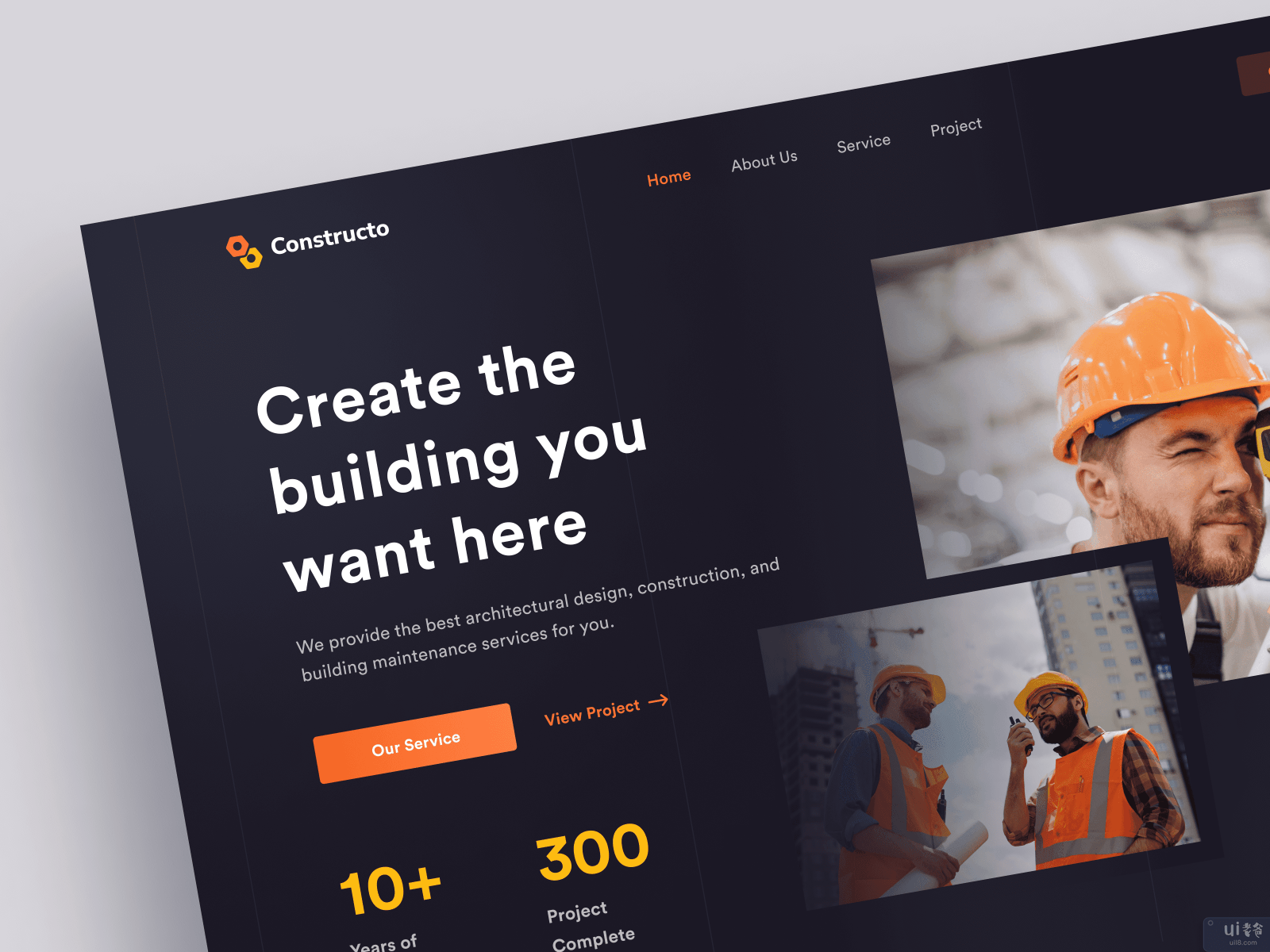 Constructo - 建筑业着陆页(Constructo - Construction Landing Page)插图2