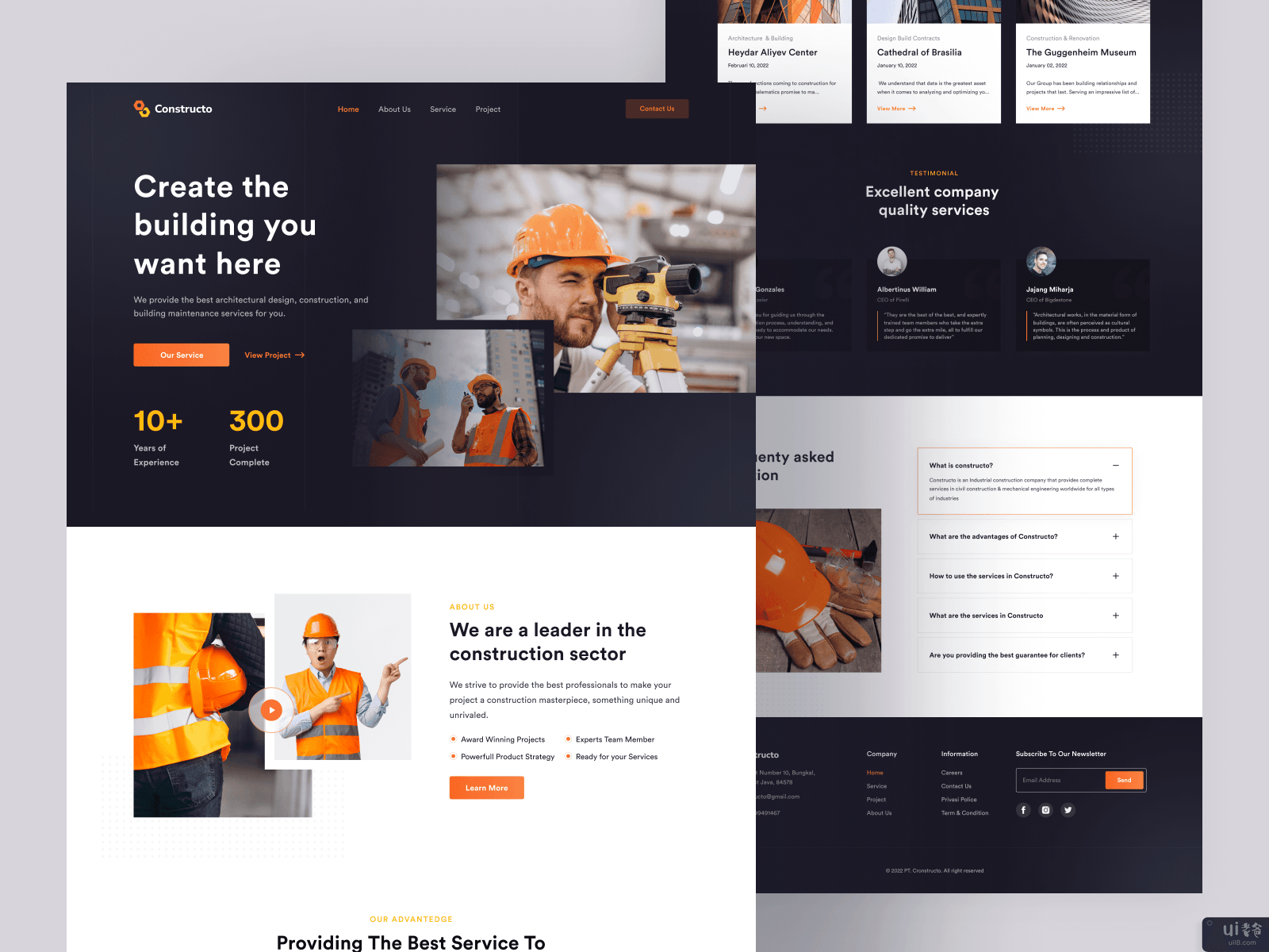 Constructo - 建筑业着陆页(Constructo - Construction Landing Page)插图3