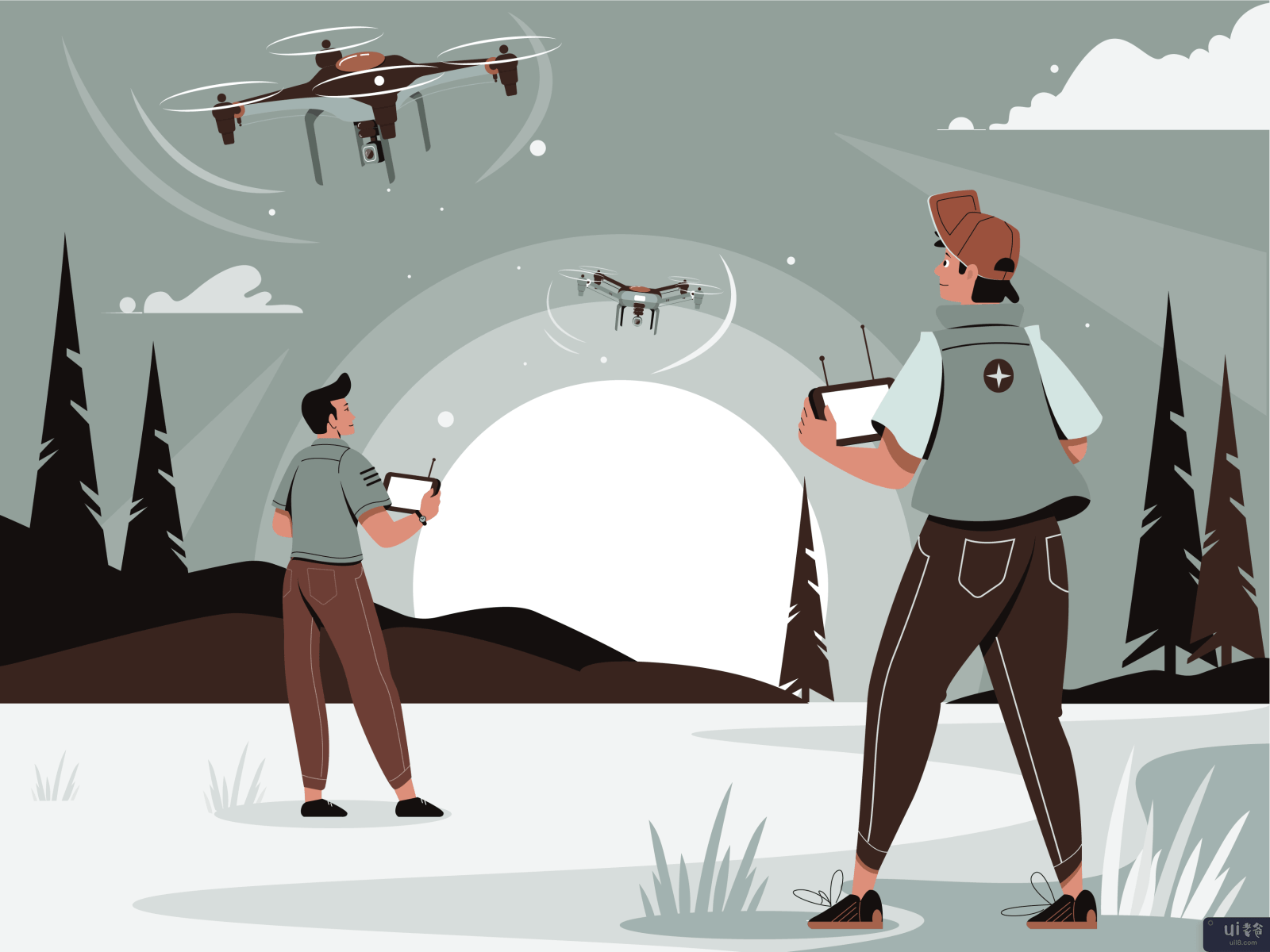 无人机插图2.0(Drone Illustration 2.0)插图