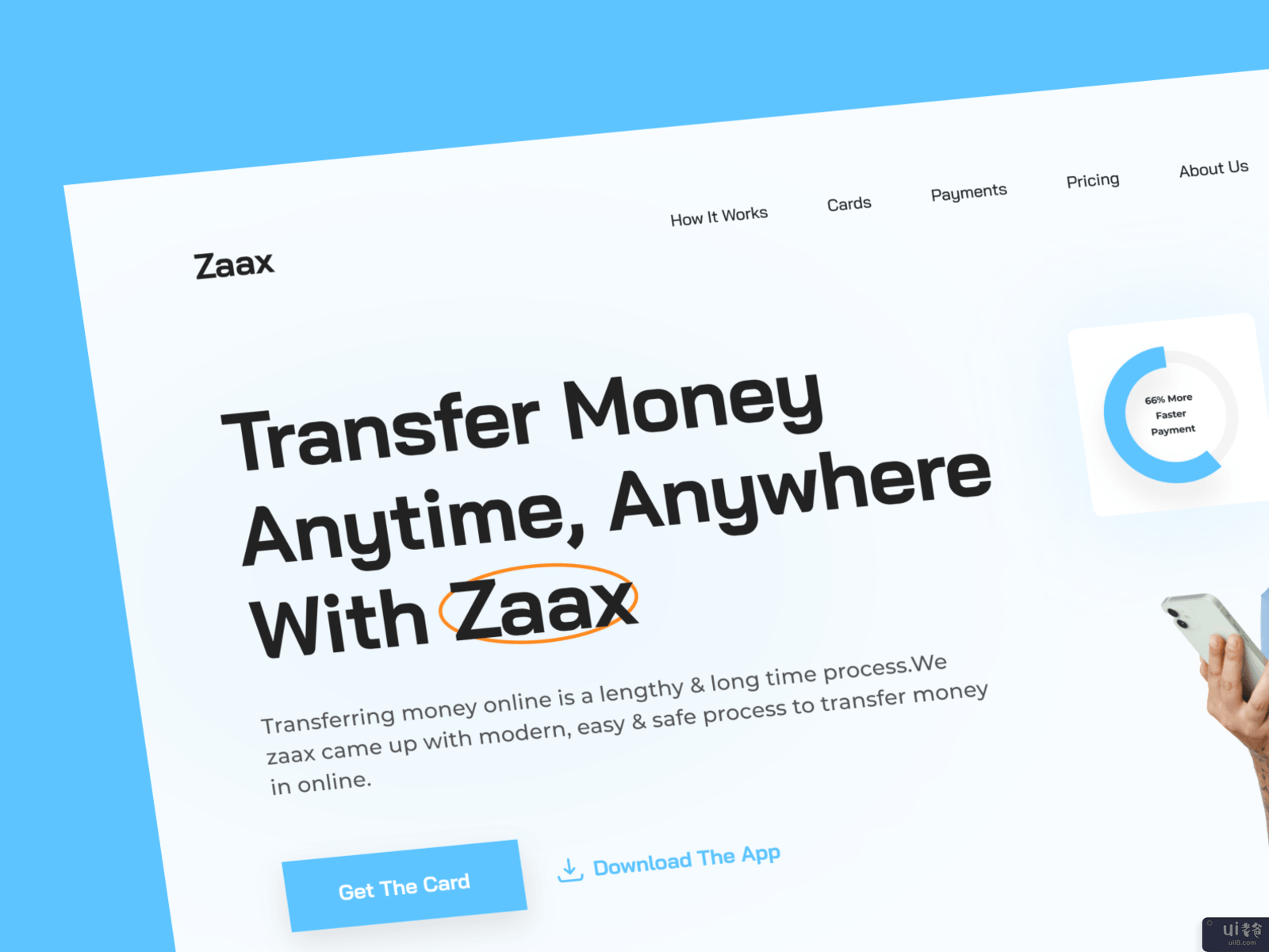 Zaax - 在线汇款网站(Zaax - Online Money Transfer Website)插图3