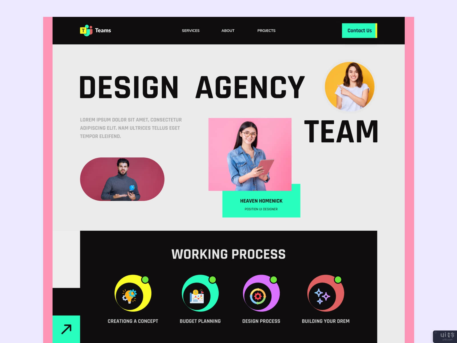 设计机构网站(Design Agency Website)插图