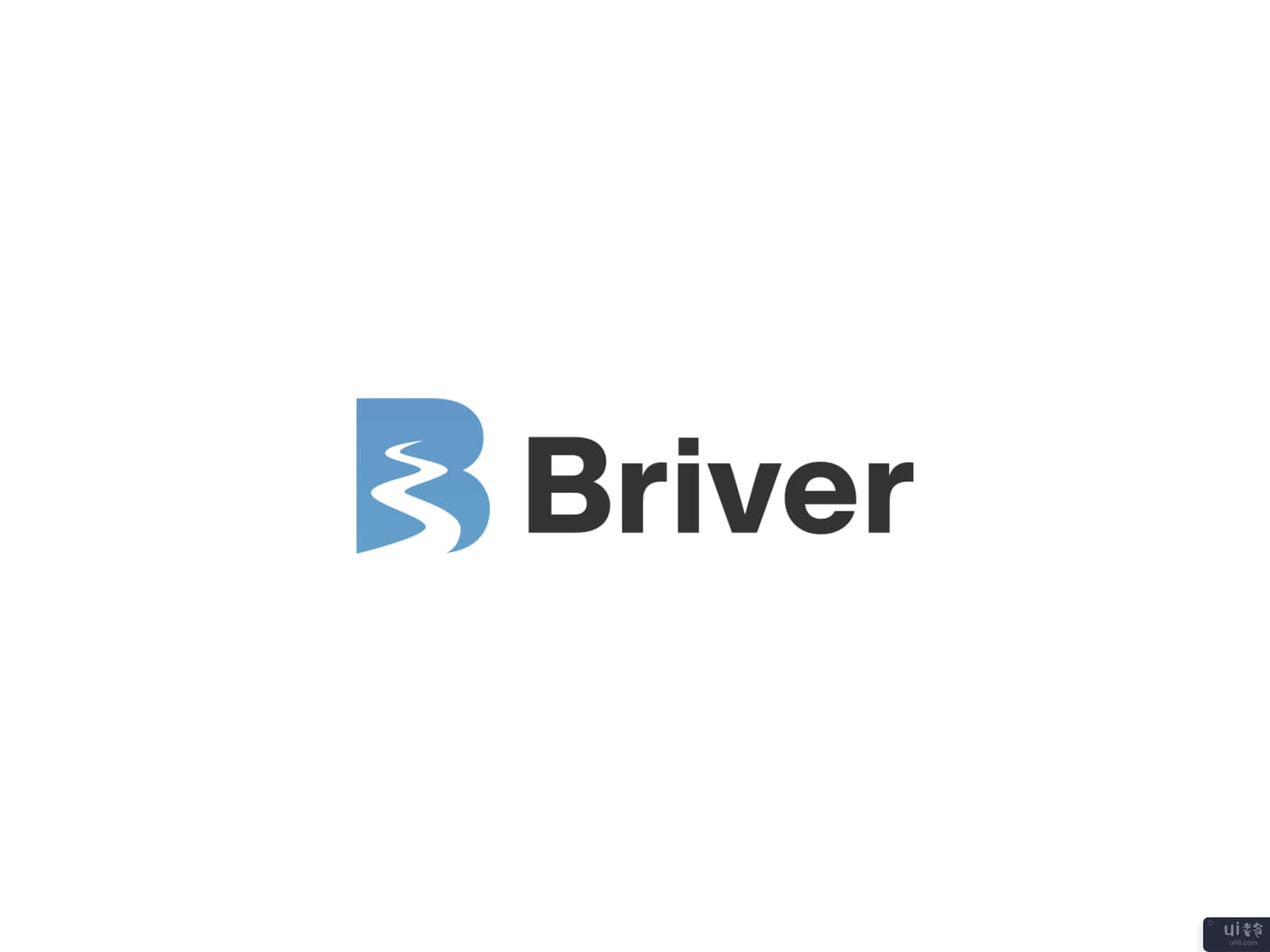 Briver/带河的字母B(Briver / Letter B with River)插图