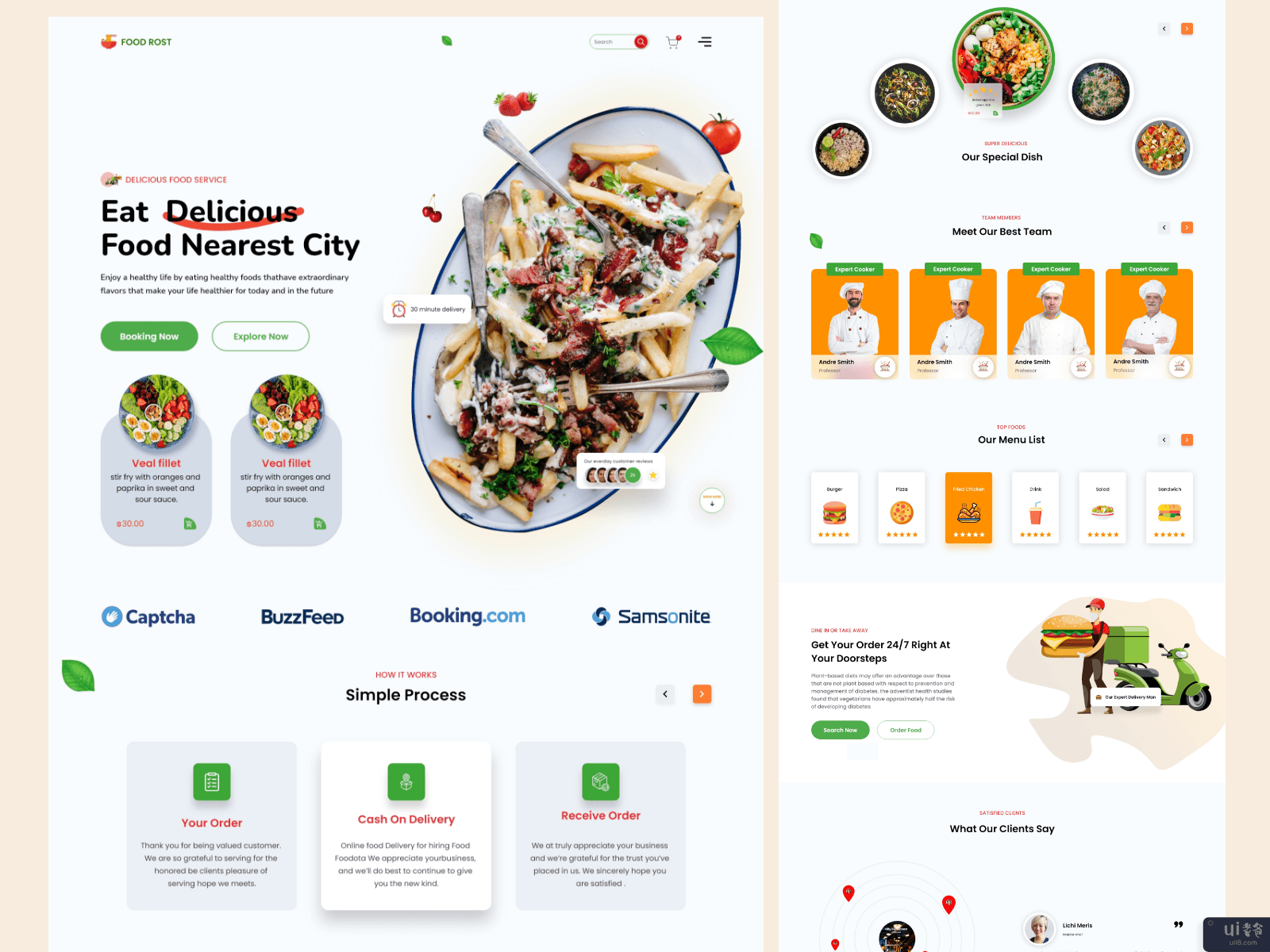 FoodRost-Food Delivery Landing Page ?(FoodRost-Food Delivery Landing Page ?)插图