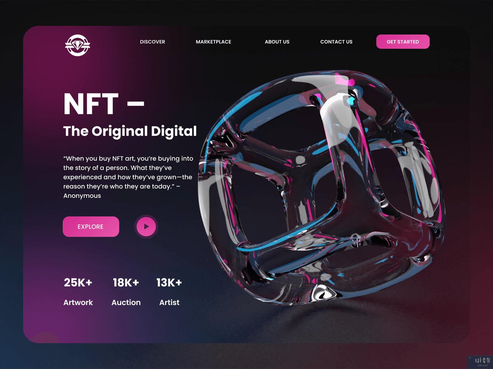 NFT Marketplace网站(NFT Marketplace Website)插图