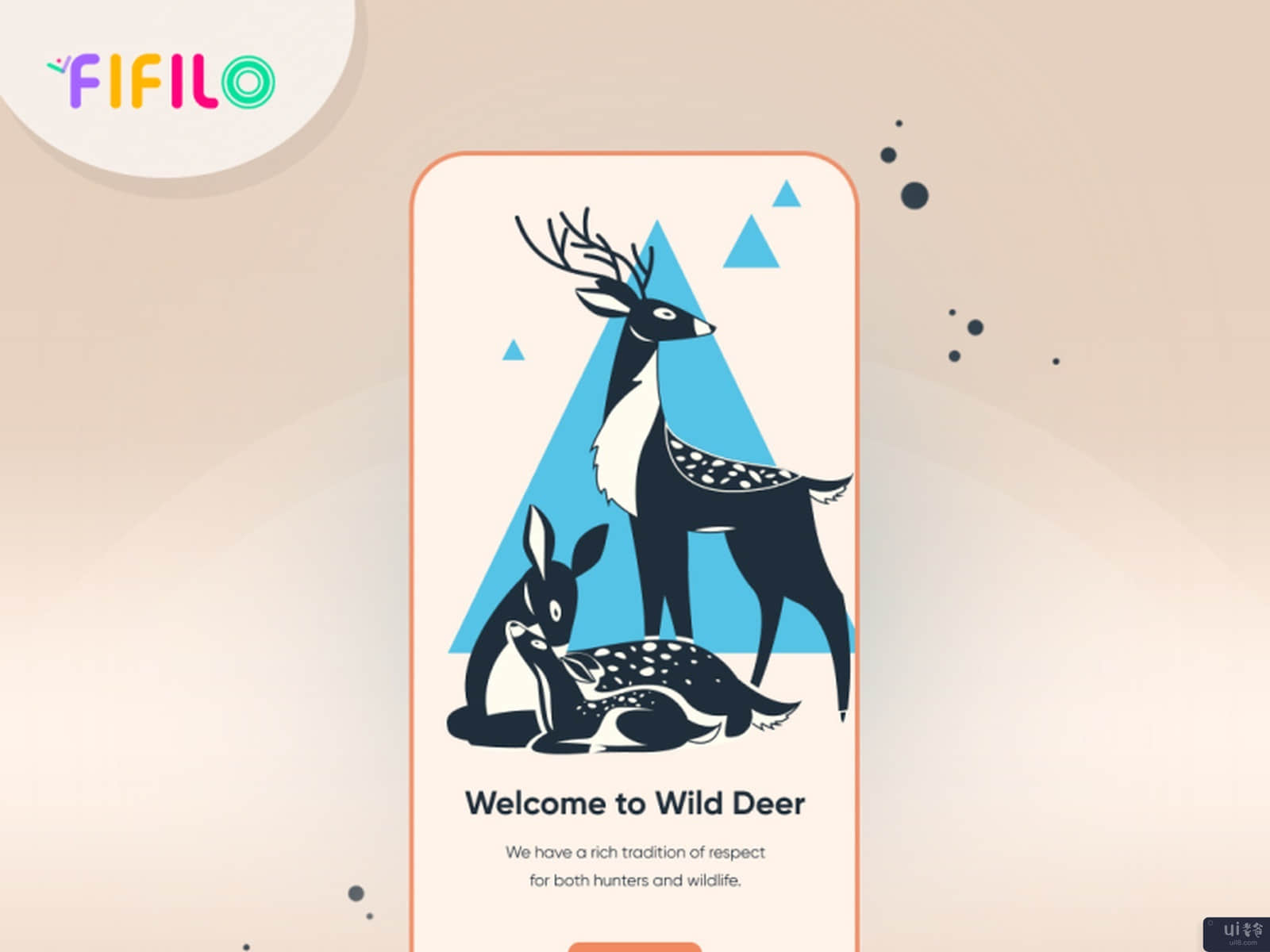 野鹿应用程序的UI/UX设计(UI/UX Design for Wild Deer App)插图2