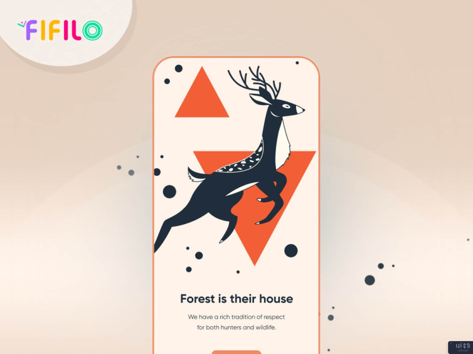 野鹿应用程序的UI/UX设计(UI/UX Design for Wild Deer App)插图3