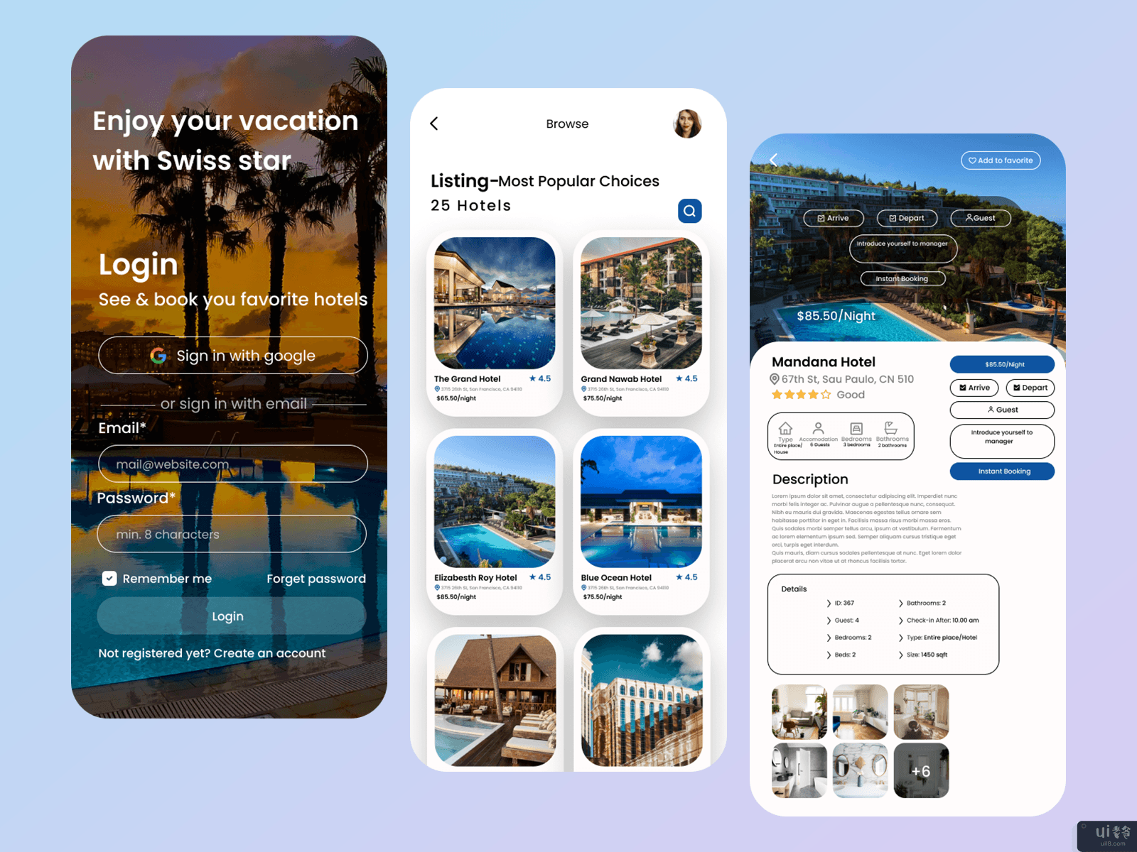 酒店预订应用程序(Hotel booking app)插图