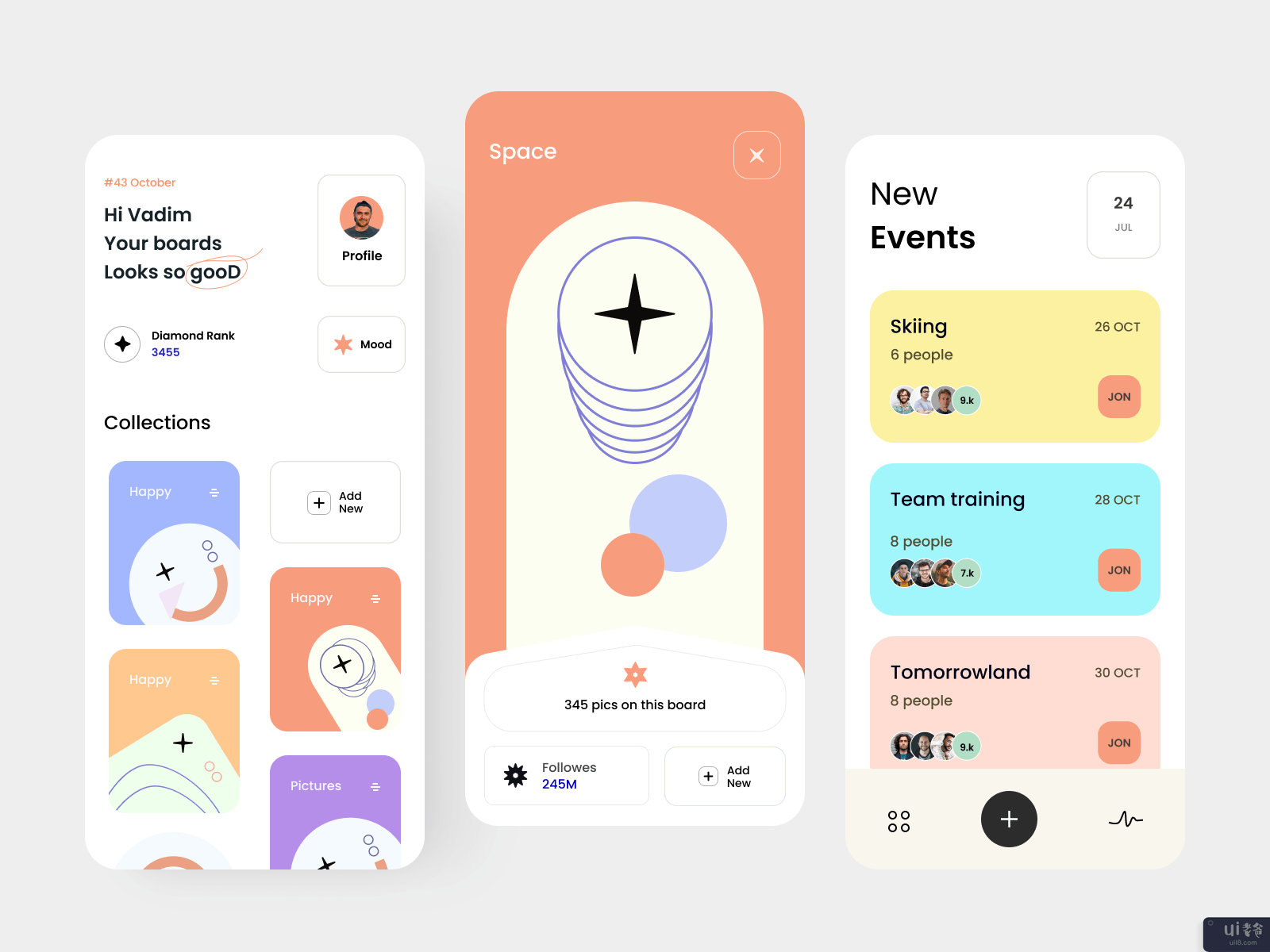 Ui 移动应用程序 IOS 设计(Ui Mobile App IOS Design)插图