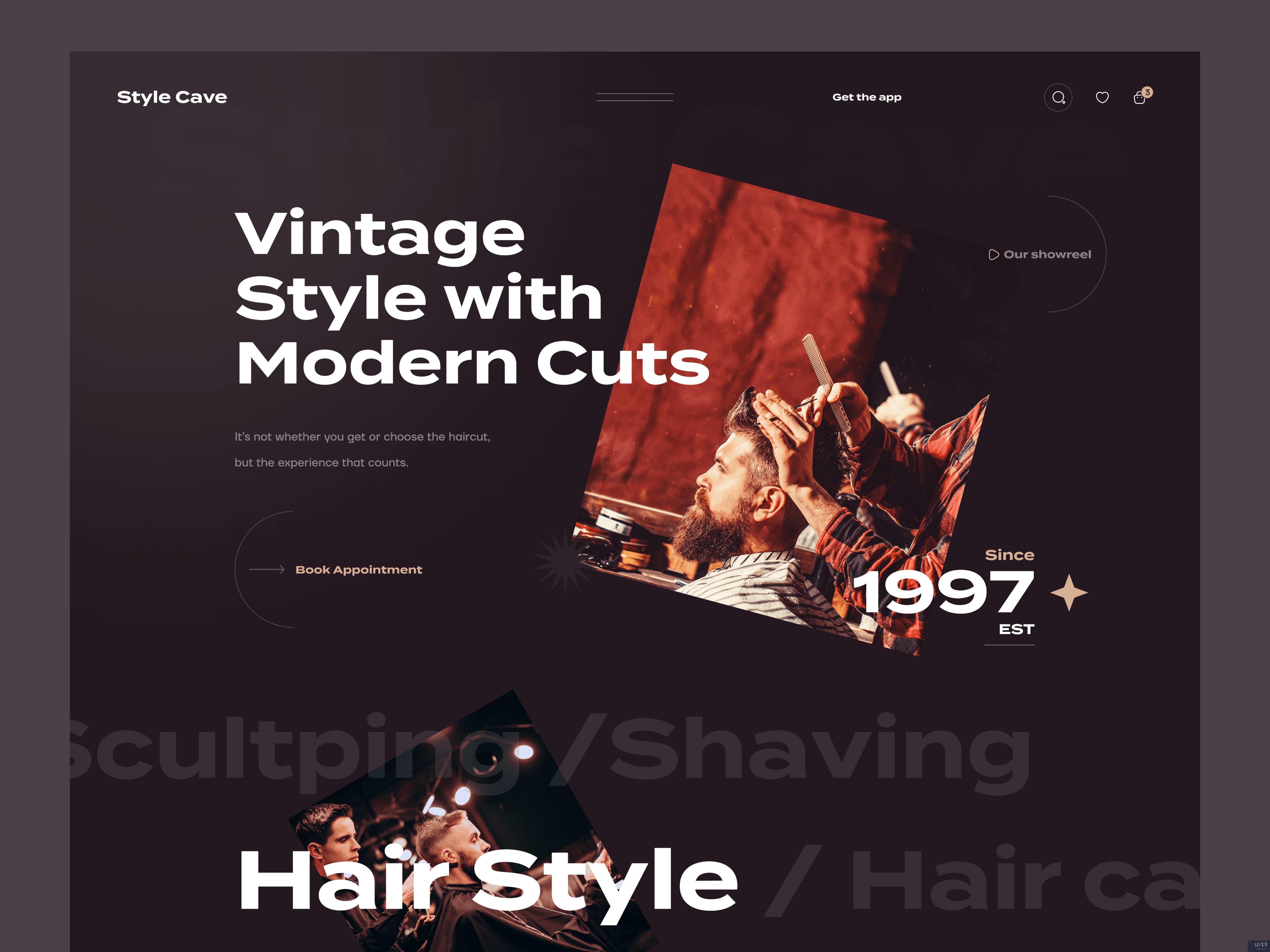 理发店网站设计 ✂️(Barbershop Website Design ✂️)插图