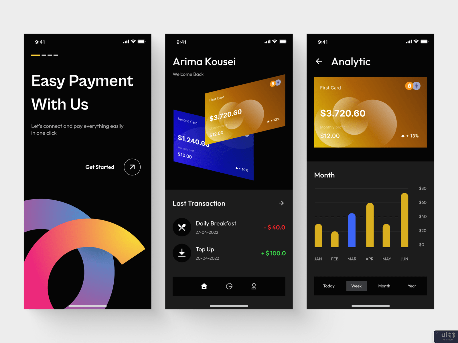 PayTrus - 金融科技移动应用(PayTrus - Finance Tech Mobile App)插图