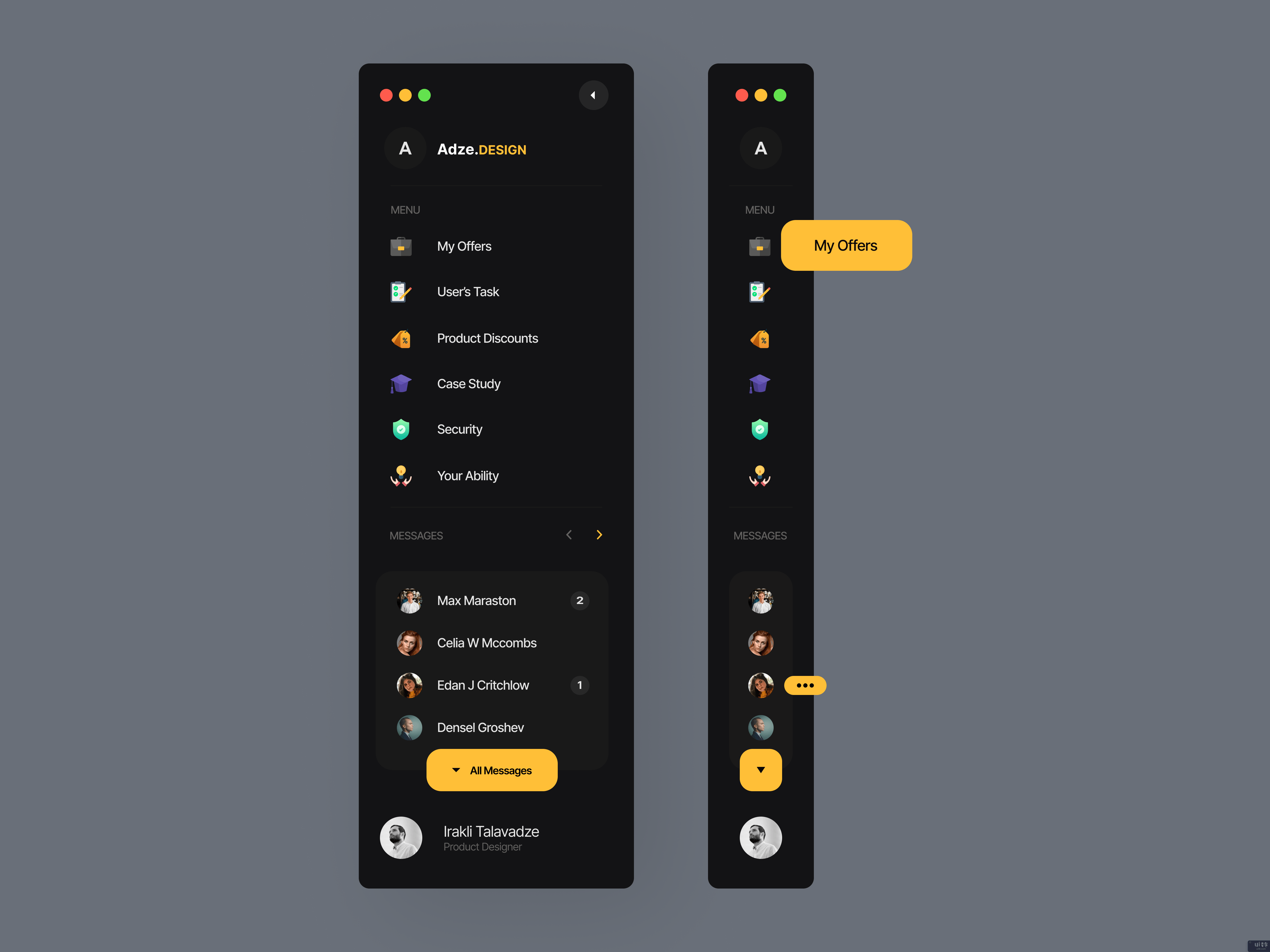 侧边栏导航 UX/UI(Sidebar Navigation UX/UI)插图