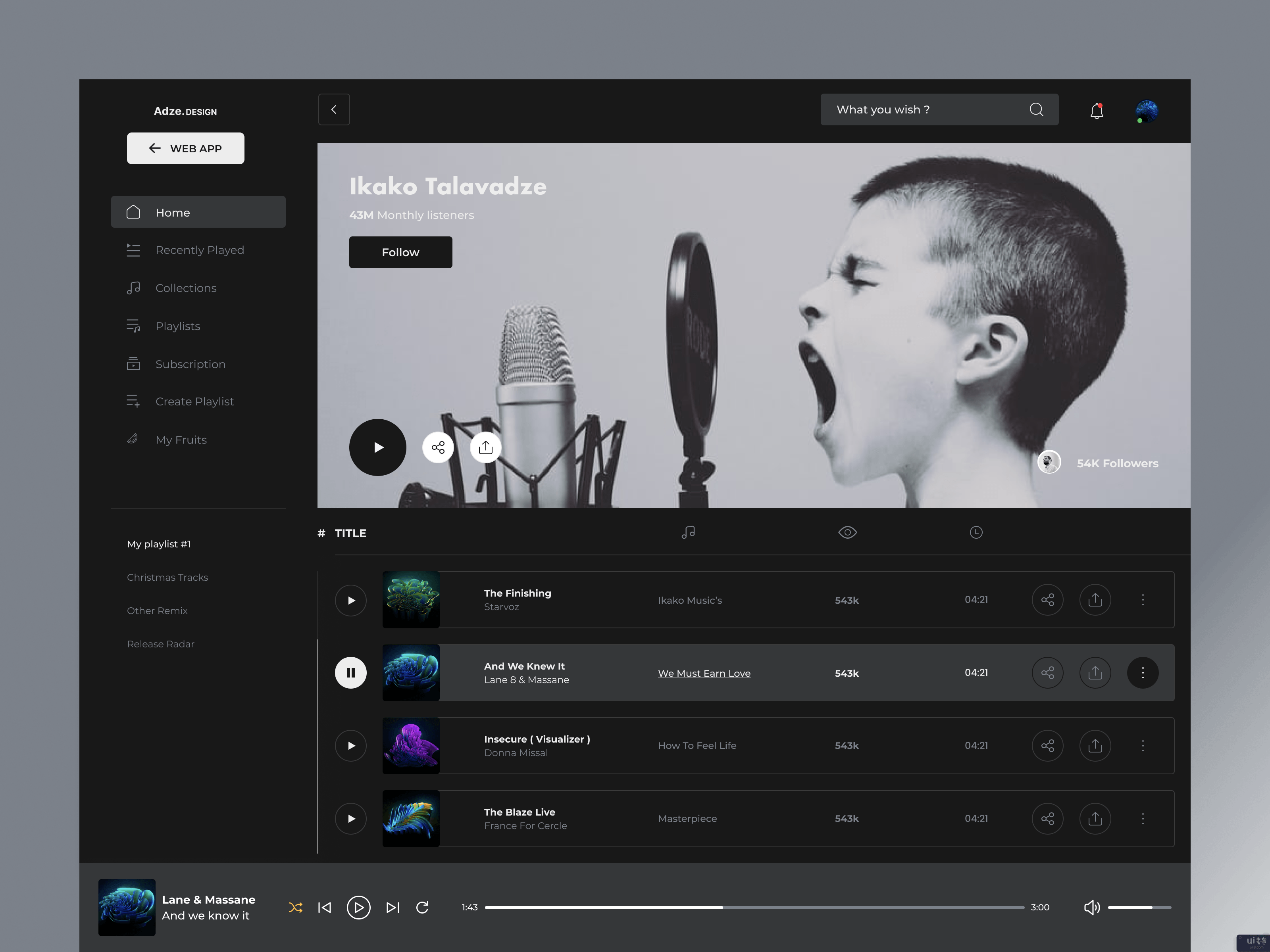 音乐（播放器）门户概念 - UI/UX(Music (Player) Portal Concept - UI/UX)插图