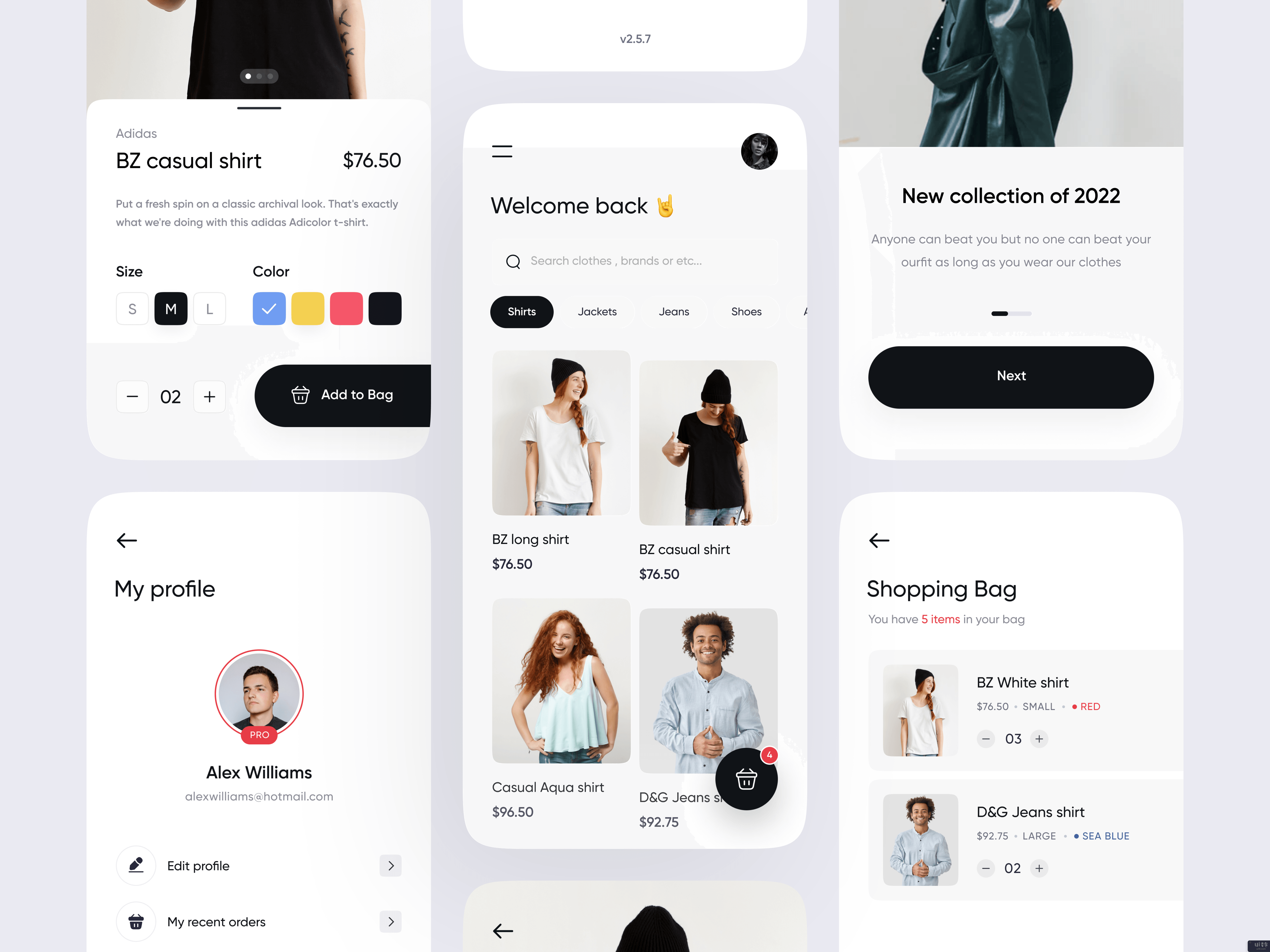 时尚电子商务移动应用(Fashion E-commerce Mobile App)插图