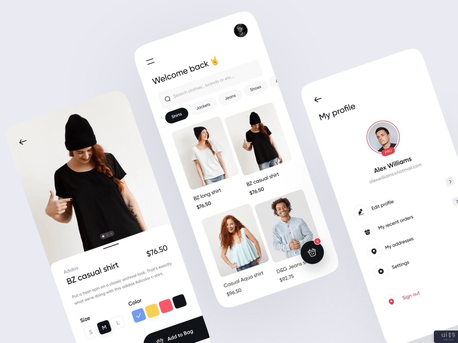 时尚电子商务移动应用(Fashion E-commerce Mobile App)插图1