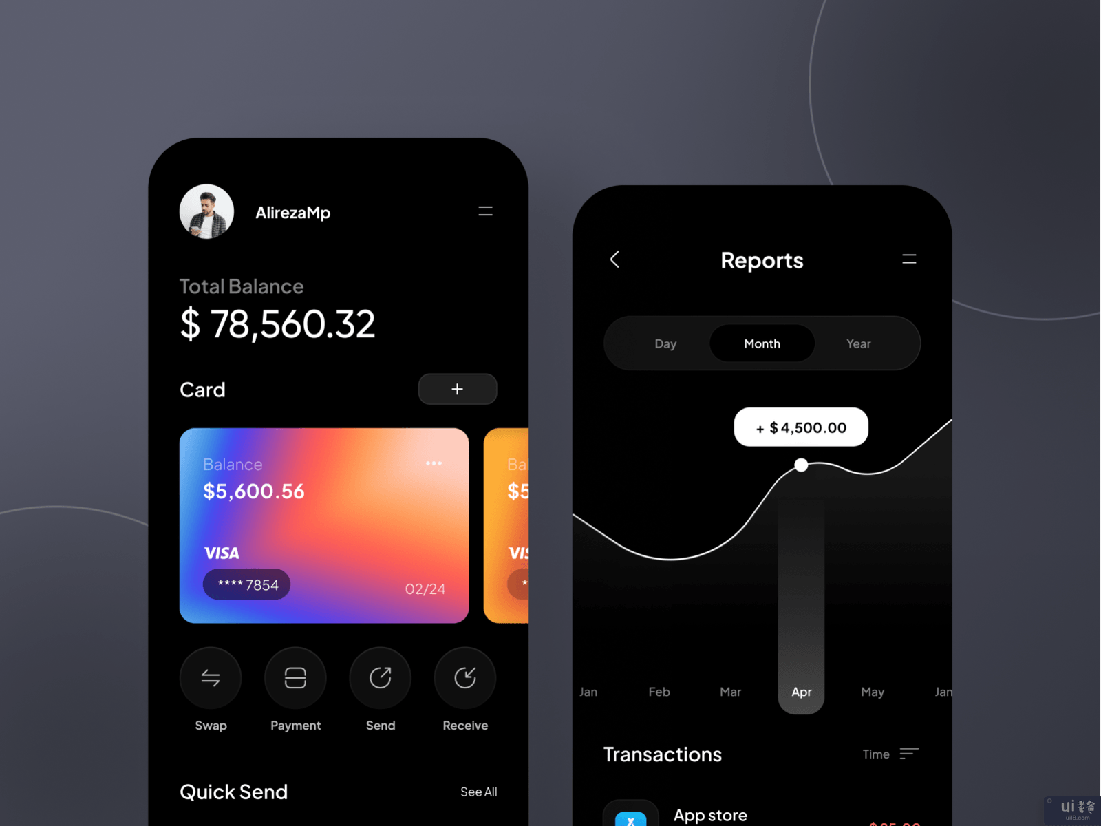 金融移动应用程序设计(Finance Mobile App Design)插图2