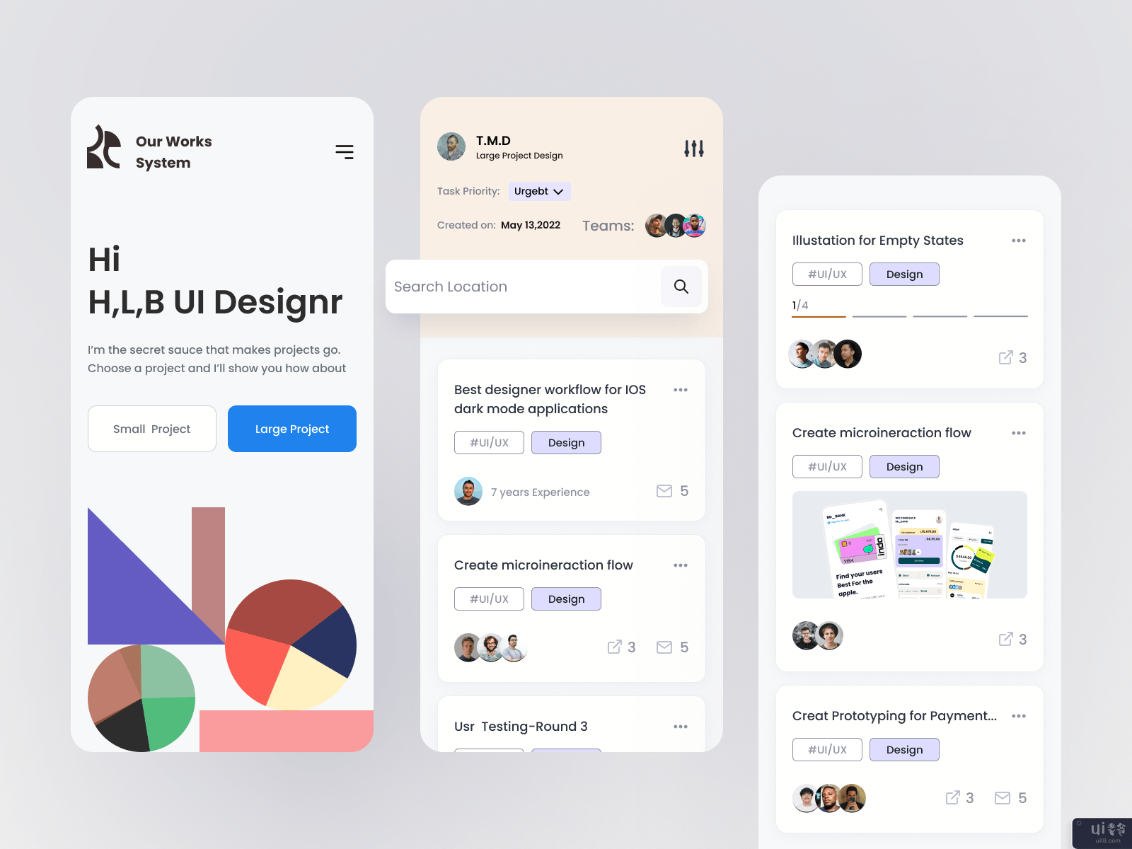 Ui/Ux项目 移动应用设计(Ui/Ux Project Mobile App Design)插图