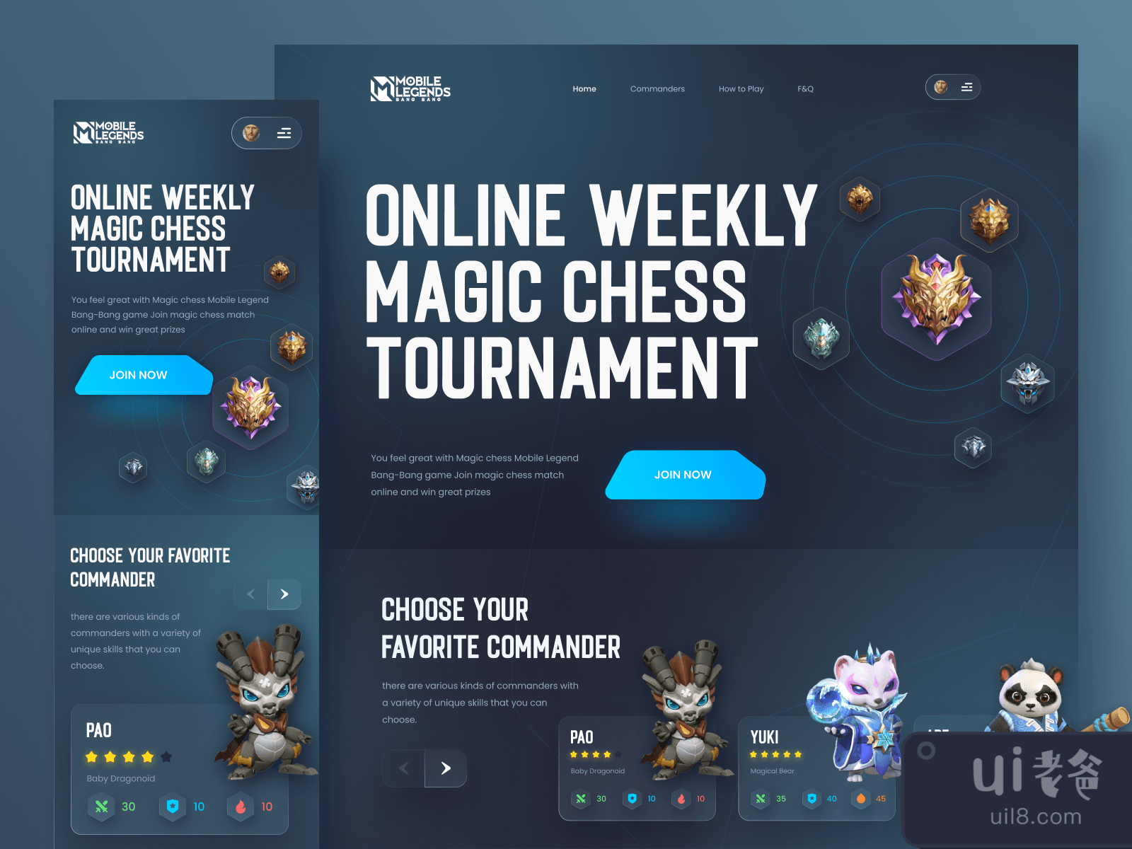 在线竞技游戏网站(Online Tournament Game website)插图