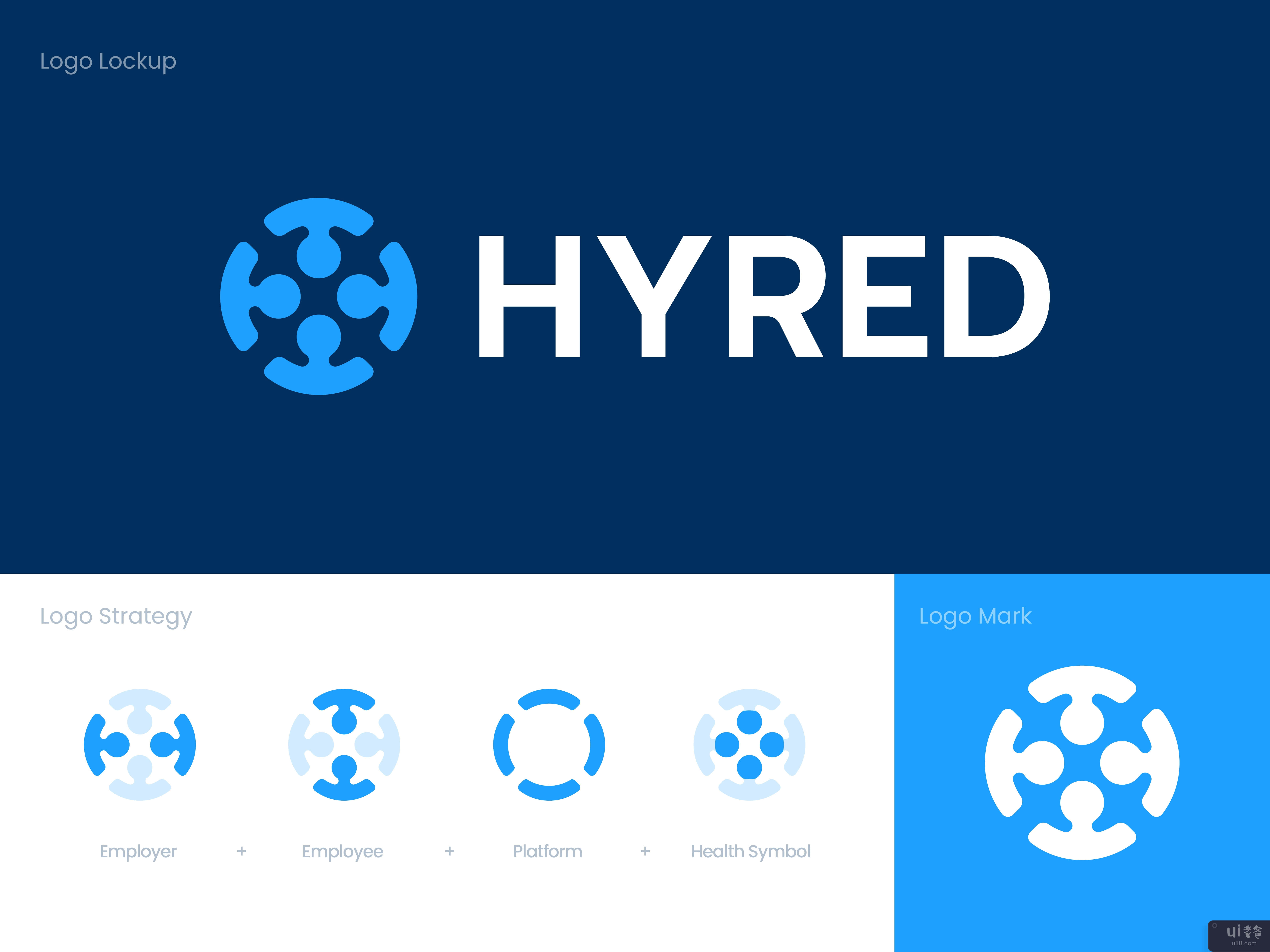 HYRED - 标志设计(HYRED - Logo Design)插图