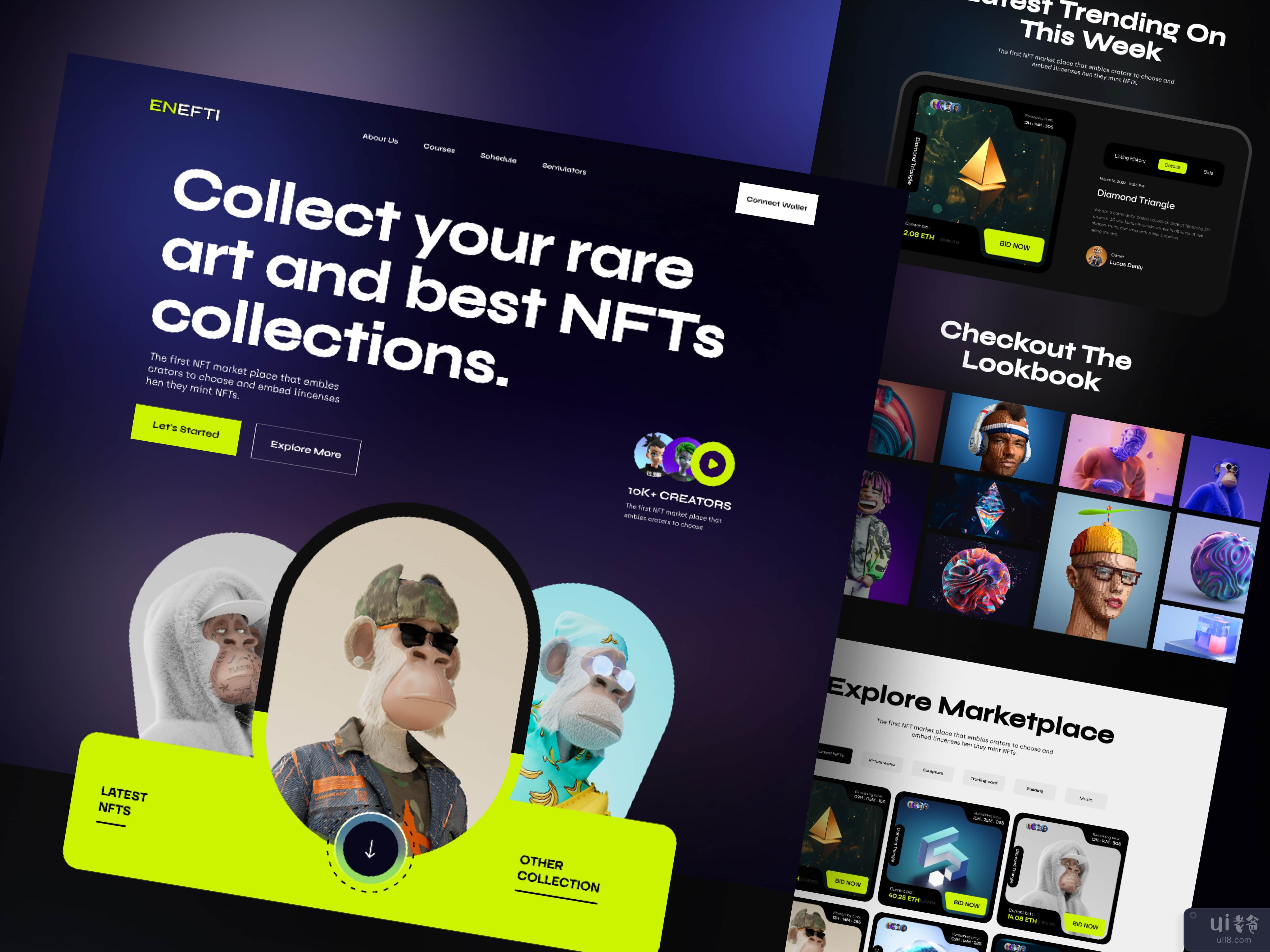 NFTs市场网站设计(NFTs Marketplace Website Design)插图