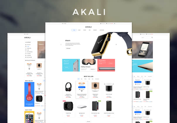 阿卡利PSD模板 (Akali PSD Template)
