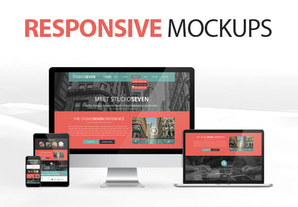 YDLabs响应式模型 (YDLabs Responsive Mockups)