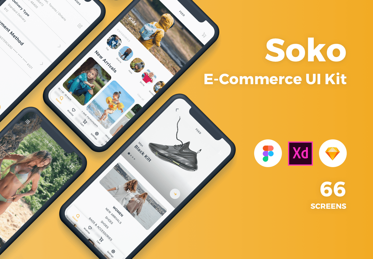 Soko电子商务UI工具包 (Soko E-Commerce UI Kit)