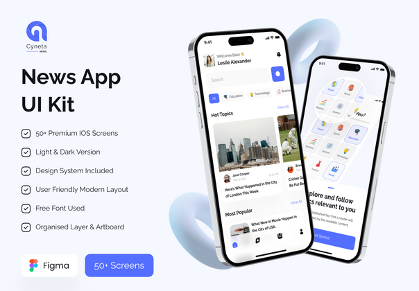 新闻应用程序 UI 工具包 (News App UI Kit)