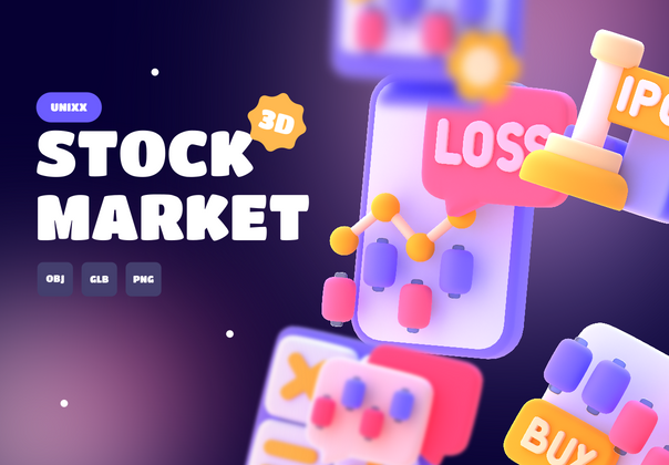 UNIXX - 股市元素 3D (UNIXX - Stock Market Element 3D)