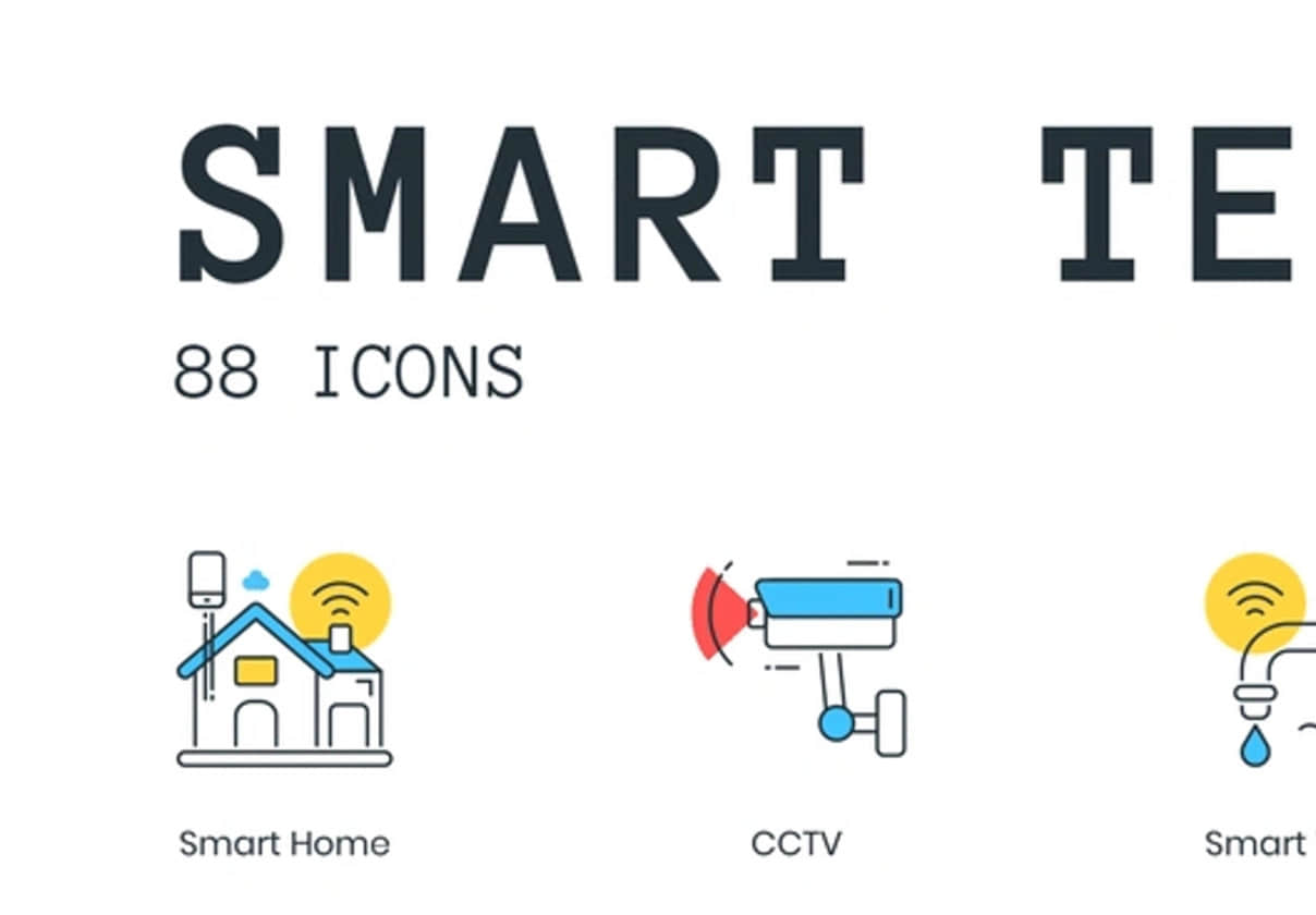 88个智能技术图标 (88 Smart Technology Icons)