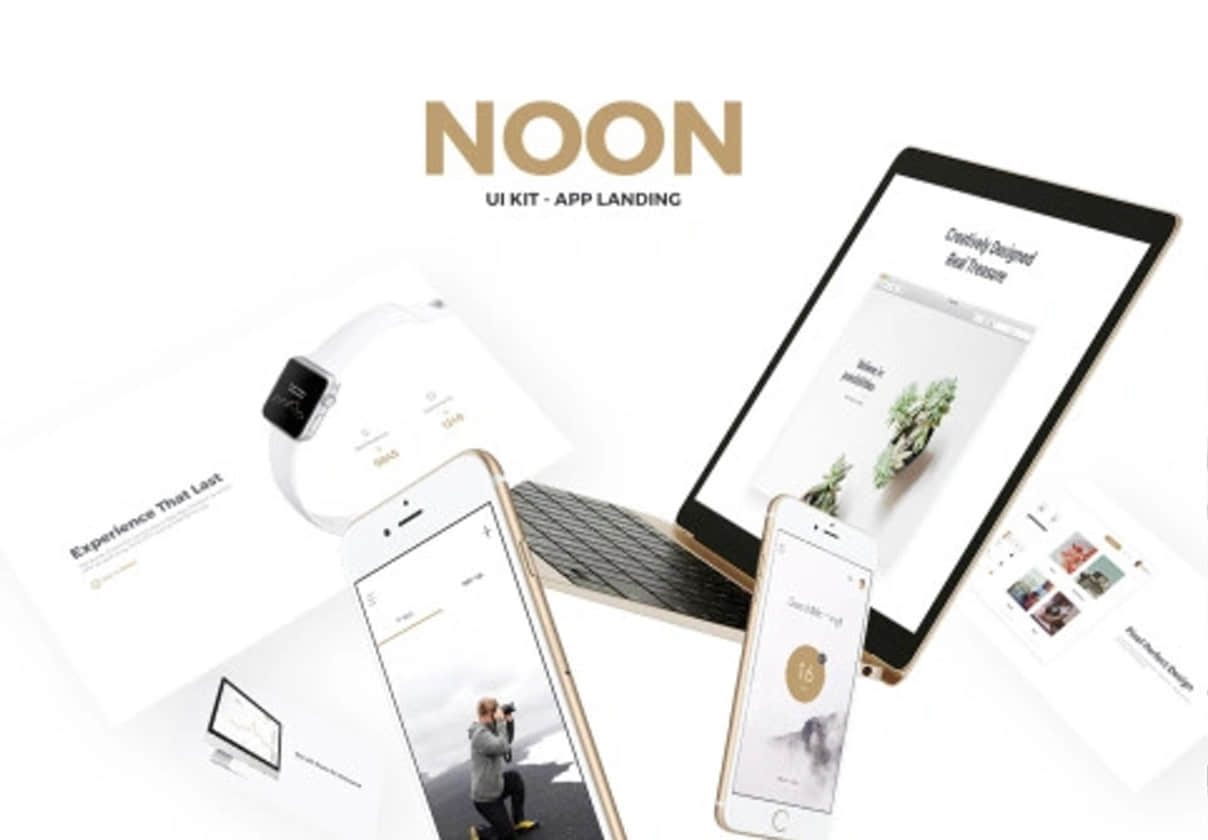 Noon UI Kit - App Landing (Noon UI Kit - App Landi