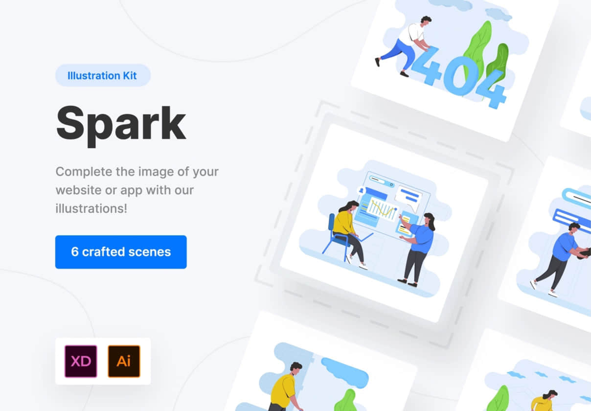 火花创意插图套件 (Spark Creative Illustration Kit)