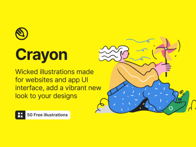 蜡笔画(Crayon Illustrations)