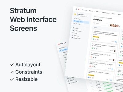 网络界面屏幕(Web Interface Screens)