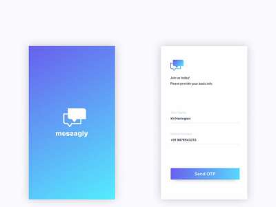 Messagly免费应用设计(Messagly Free App Design)