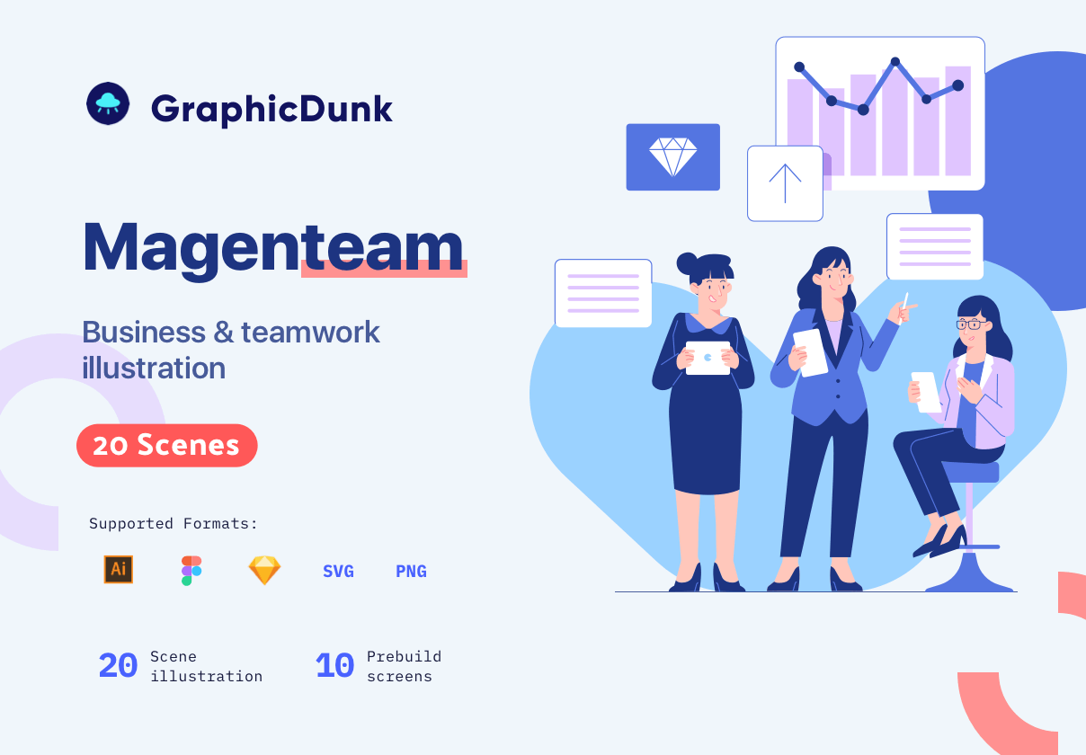 Magenteam - 商业插图 (Magenteam - Business Illustratio