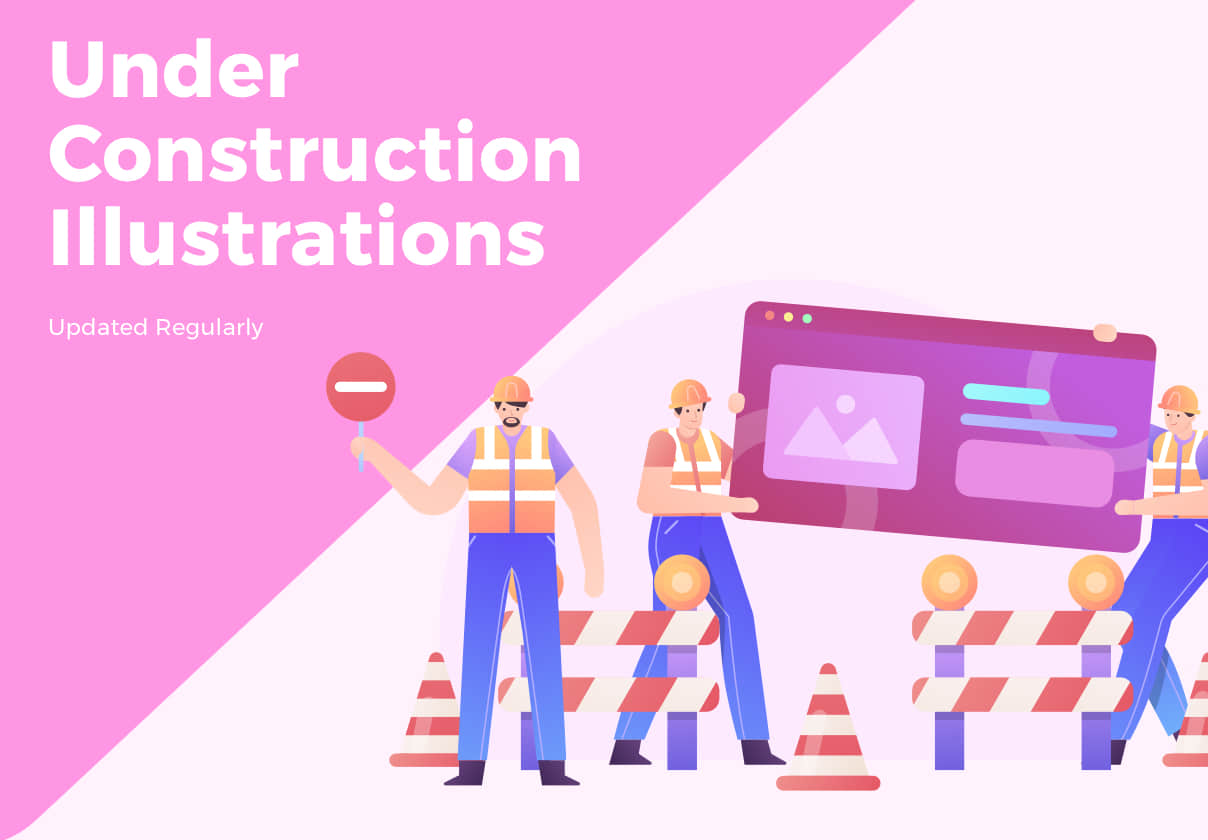 建设中的插图包 (Under Construction Illustration Pack)