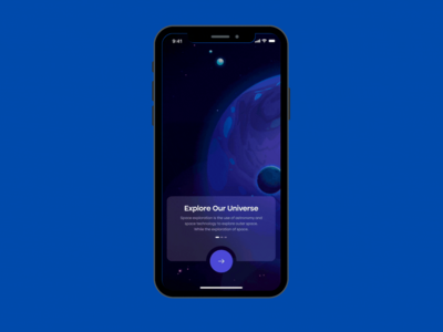 探索宇宙应用概念(Explore Universe App Concept)