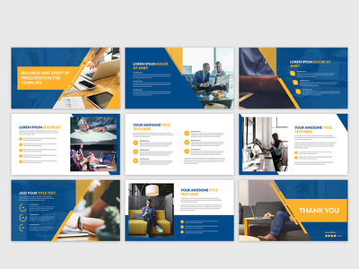 业务分析和演示滑块模板设计(Business analysis and presentation slider template design)