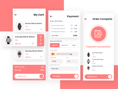 付款流程应用程序界面(Payment Process App UI)