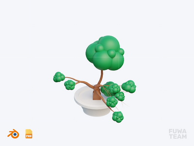 盆景 - 3D 可爱的日本图标包(Bonsai - 3D Cute Japanese Icon Pack)