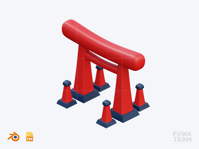 Torii Gate - 3D 可爱的日本图标包(Torii Gate - 3D Cute Japanese Icon Pack)