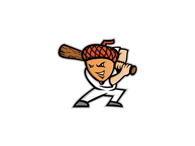 橡子棒球吉祥物(Acorn Baseball Mascot)