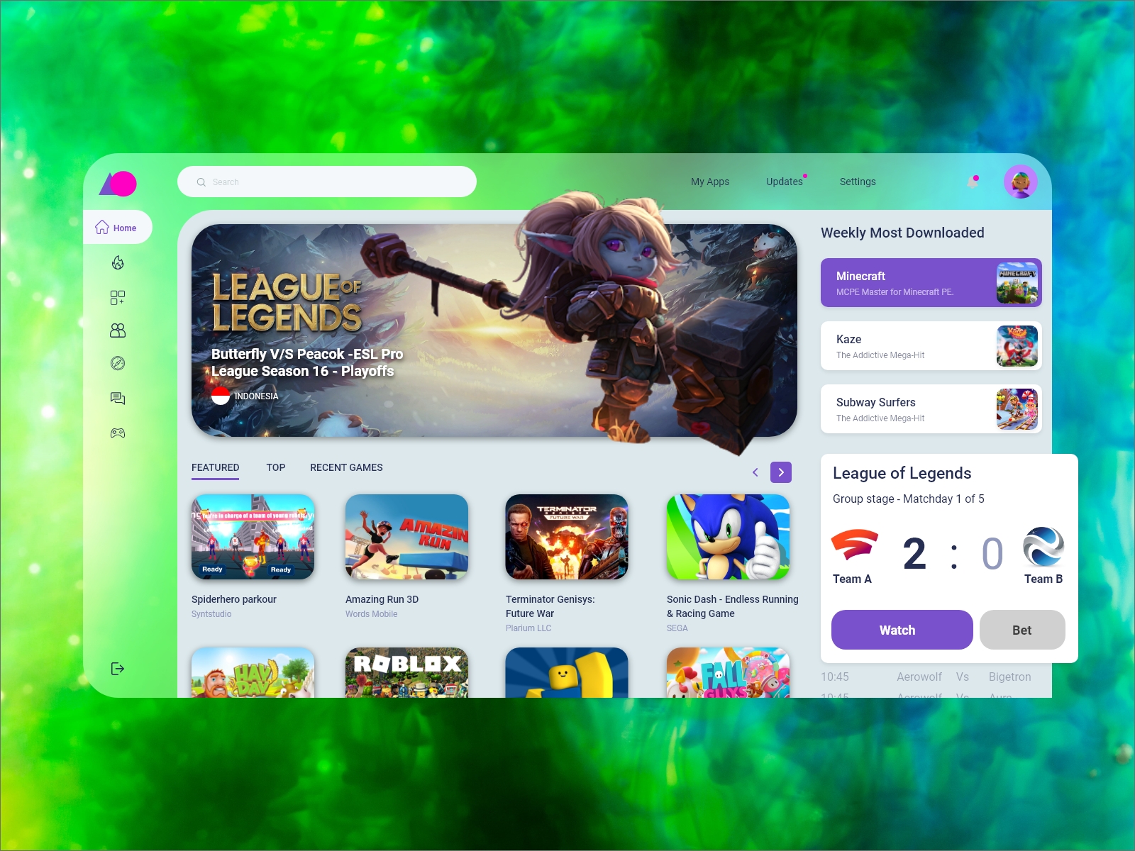游戏仪表板(Games Dashboard)
