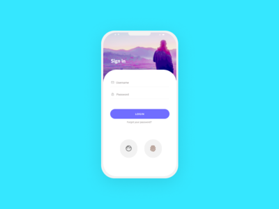 登录屏幕(login screen)